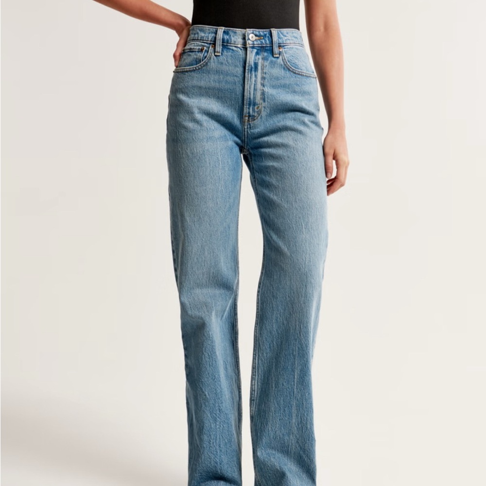 Abercrombie & Fitch 90s relaxed jean high rise, Curve Love